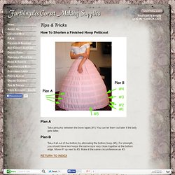 How To Shorten a Finished Hoop Petticoat