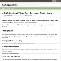 6 CSS Shorthand Tricks Every Developer Should Know