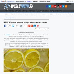 Heres Why You Should Always Freeze Your Lemons