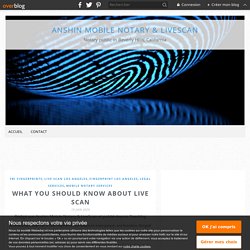 What you should know about Live Scan
