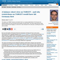 Should TARGET balances be restricted?