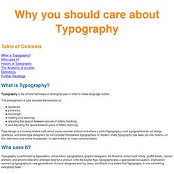 Why you should care about Typography