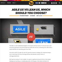 Agile UX vs Lean UX, which should you choose?