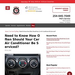 How Often Should Your Car Air Conditioner Be Serviced?