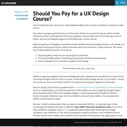 Should You Pay for a UX Design Course?