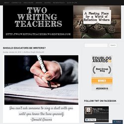 Should Educators Be Writers?