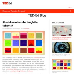 Should emotions be taught in schools?
