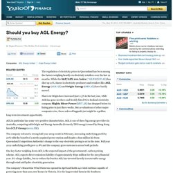 Should you buy AGL Energy?