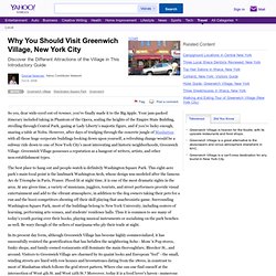 Why You Should Visit Greenwich Village, New York City