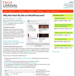 Should I Host My Website on WordPress.com?
