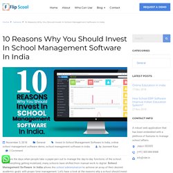 Best School Management Software in INDIA - FLIPSCOOL