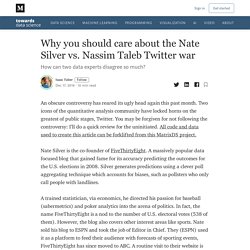 Why you should care about the Nate Silver vs. Nassim Taleb Twitter war