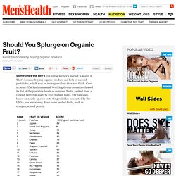 Should You Splurge on Organic Fruit?