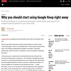 Why you should start using Google Keep right away
