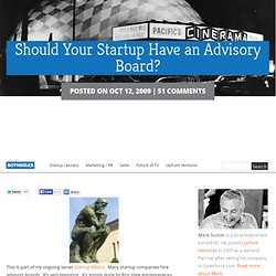 Should Your Startup Have an Advisory Board?