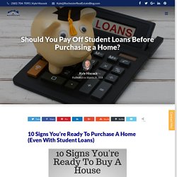 Should You Pay Off Student Loans Before Purchasing a Home?