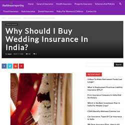 Why Should I Buy Wedding Insurance In India? - Your Guide to Insurance