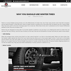 Why You Should Use Winter Tires - Round & Around Tire Inc.
