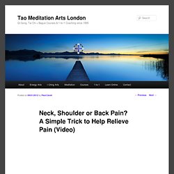 Release Tension in the Neck, Shoulders + Back