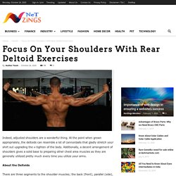 Focus On Your Shoulders With Rear Deltoid Exercises