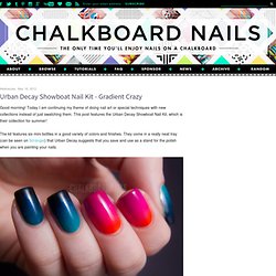 Chalkboard Nails: Urban Decay Showboat Nail Kit - Gradient Crazy