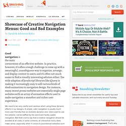 Showcase of Creative Navigation Menus: Good and Bad Examples - Smashing Magazine