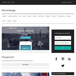 Flat UI Design - 2/40 - A showcase of the best examples of the flat UI design aesthetic on the web.