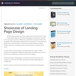 Showcase of Landing Page Design