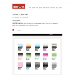 2012 REBRAND 100 Showcase - National Music Centre - Rebranding by Cossette Canada