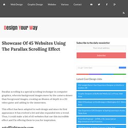 Showcase Of 45 Websites Using The Parallax Scrolling Effect