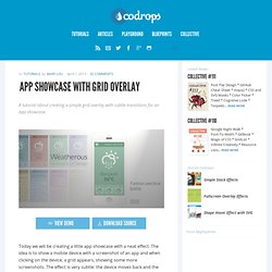 App Showcase with Grid Overlay