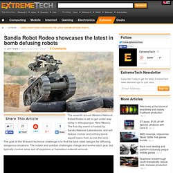 Sandia Robot Rodeo showcases the latest in bomb defusing robots