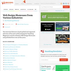 Web Design Showcases From Various Industries - Smashing Magazine
