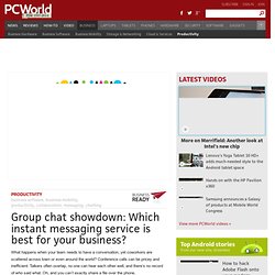 Group chat showdown: Which instant messaging service is best for your business?