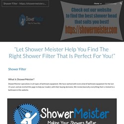 Shower Filter -