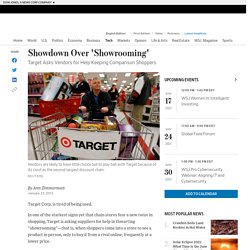 Target Sends Letter Vendors Asking for Help to Combat 'Showrooming' Comparison Shopping