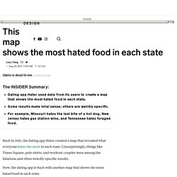 Map shows the most hated foods in America - INSIDER