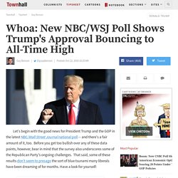 Whoa: New NBC/WSJ Poll Shows Trump's Approval Bouncing to All-Time High