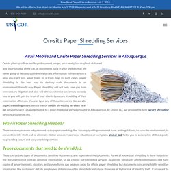 Get On-Site Paper Shredding Services in Albuquerque NM
