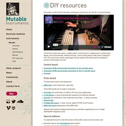 Shruthi – DIY resources