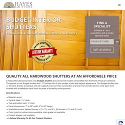 Affordable Interior Shutters Georgia