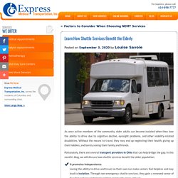 Learn How Shuttle Services Benefit the Elderly