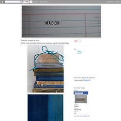 mabon: sibella court and nigel cabourn just simply put together beutiful things