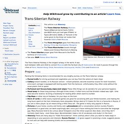 Trans-Siberian Railway