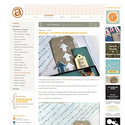 Traditional Scrapbook Layout