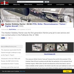 Hawker Siddeley Harrier / AV-8A - VTOL Strike / Reconnaissance / Trainer / Fighter Aircraft