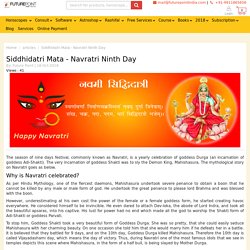 Siddhidatri Mata - Navratri Ninth Day