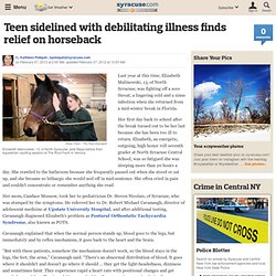 Teen sidelined with debilitating illness finds relief on horseback