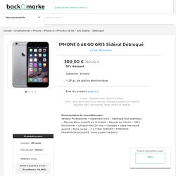 iPhone 6 64 Go - Gris Sidéral - Débloqué reconditionné