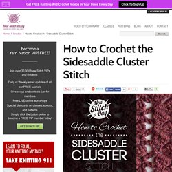 Sidesaddle Cluster Stitch